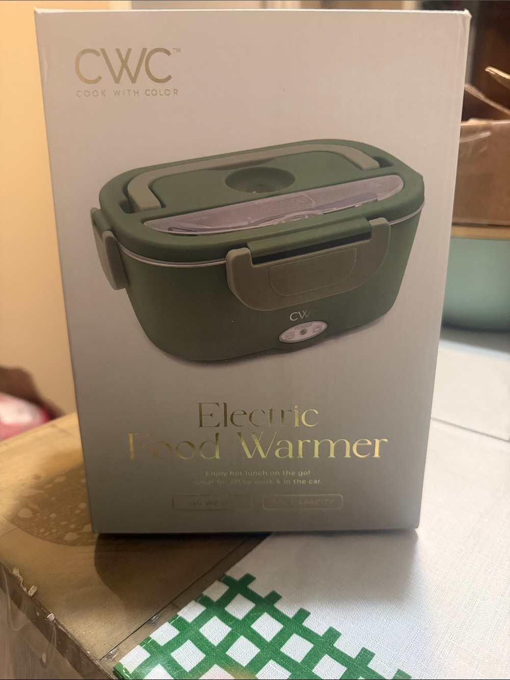 CWC Electric Food Warmer in Olive Green